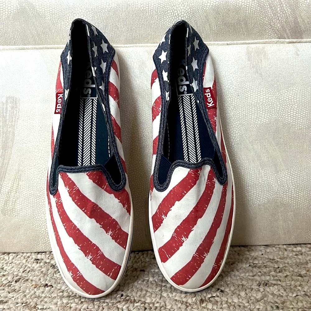 KEDS Stars and Stripes USA Flag slip on